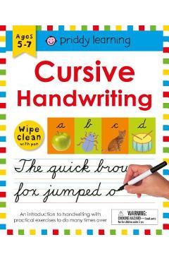 Wipe Clean Workbook: Cursive Handwriting - Roger Priddy
