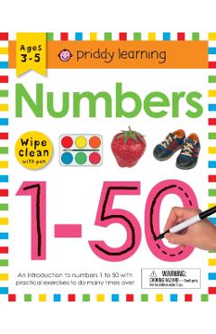 Wipe Clean Workbook: Numbers 1-50 - Roger Priddy