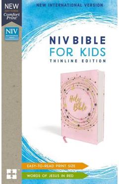 Niv, Bible for Kids, Flexcover, Pink/Gold, Red Letter Edition, Comfort Print: Thinline Edition - Zondervan