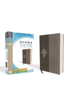 Niv, Bible for Kids, Leathersoft, Gray, Red Letter Edition, Comfort Print: Thinline Edition - Zondervan