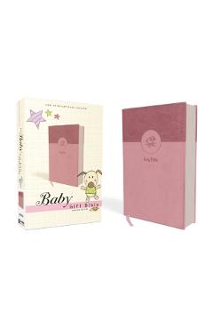 Niv, Baby Gift Bible, Holy Bible, Leathersoft, Pink, Red Letter Edition, Comfort Print: Keepsake Edition - Zondervan