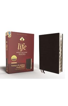 Niv, Life Application Study Bible, Third Edition, Bonded Leather, Black, Indexed, Red Letter Edition - Zondervan