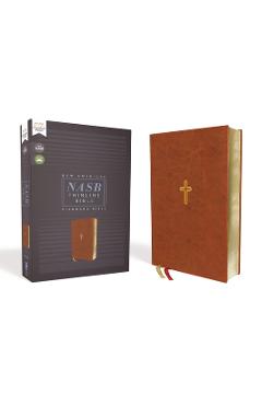 Nasb, Thinline Bible, Leathersoft, Brown, Red Letter Edition, 1995 Text, Comfort Print - Zondervan