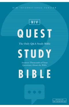 Niv, Quest Study Bible, Hardcover, Comfort Print: The Only Q and A Study Bible - Christianity Today Intl