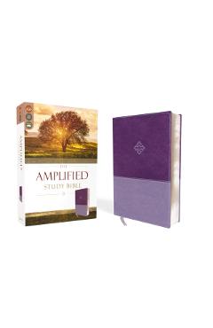 Amplified Study Bible, Imitation Leather, Purple - Zondervan