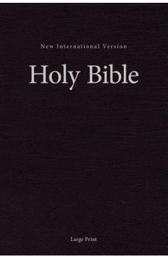 NIV, Pew and Worship Bible, Large Print, Hardcover, Black - Zondervan