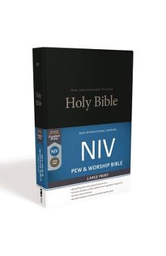 NIV, Pew and Worship Bible, Large Print, Hardcover, Black - Zondervan