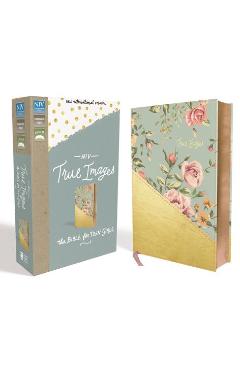 NIV, True Images Bible, Imitation Leather, Blue/Gold: The Bible for Teen Girls - Livingstone Corporation