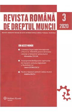 Revista romana de dreptul muncii Nr.3/2020 - WOLTERS KLUWER
