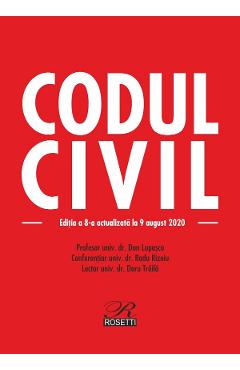 Codul civil Ed.8 Act. 9 august 2020