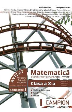 Matematica. Probleme si exercitii. Teste - Clasa 10 Sem.1 - Marius Burtea, Georgeta Burtea