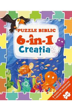 Puzzle biblic 6 in 1: Creatia