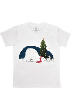 Tricou de Craciun Urs Polar. Xmas T-shirt - S