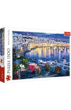 Puzzle 1500. Apus in Mykonos