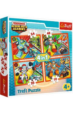 Puzzle 4 in 1. Academia Transformers