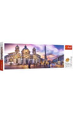 Puzzle 500. Panorama piata Navona din Roma