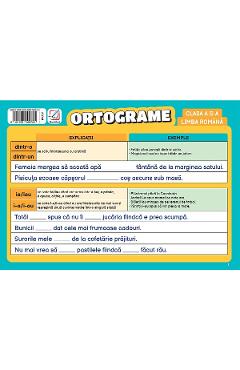 Plansa ortograme - Clasa 2