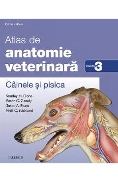 Atlas de anatomie veterinara Vol.3: Cainele si pisica – Stanley H. Done, Peter C. Goody anatomie poza bestsellers.ro