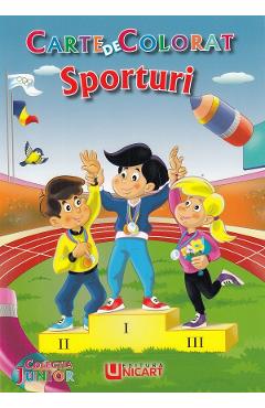 Sporturi. Carte de colorat - UNICART