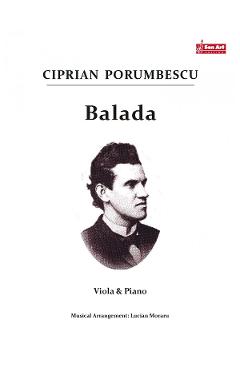 Balada – Ciprian Porumbescu – Viola si pian Auxiliare 2022