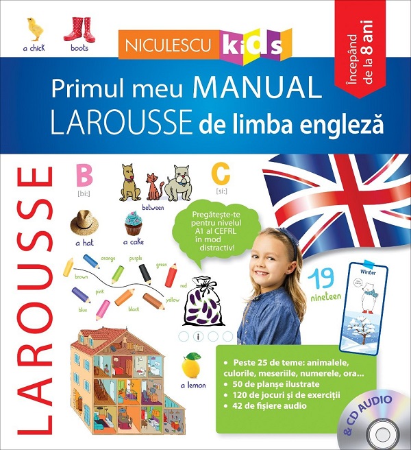 Primul meu manual Larousse de limba engleză + CD audio | Libris.ro