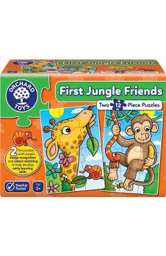 Puzzle First Jungle Friends. Primii prieteni din jungla