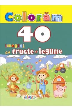 Coloram 40 de imagini cu fructe si legume - ERC PRESS