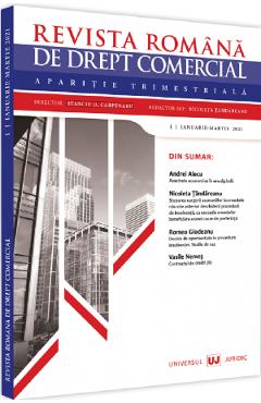 Revista romana de drept comercial Nr.1 Ianuarie-Martie 2021