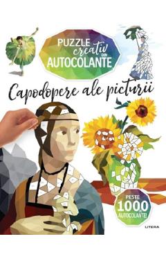 Puzzle creativ din autocolante. Capodopere ale picturii