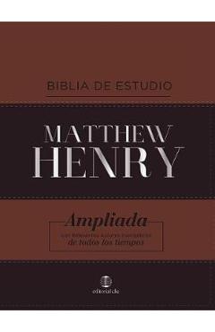 Rvr Biblia de Estudio Matthew Henry, Leathersoft, Cl�sica - Matthew Henry