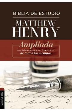 Rvr biblia de estudio matthew henry, tapa dura - matthew henry