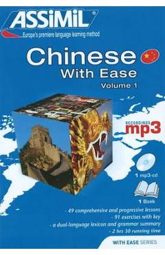 Pack MP3 Chinese 1 with Ease (Book + 1cd MP3): Chinese 1 Self-Learning Method - Philippe Kantor