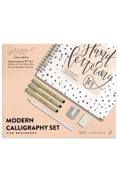 Modern Calligraphy Set for Beginners: A Creative Craft Kit for Adults Featuring Hand Lettering 101 Book, Brush Pens, Calligraphy Pens, and More - Chalkfulloflove