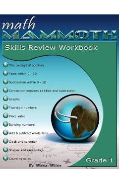 Math Mammoth Grade 1 Skills Review Workbook - Maria Miller
