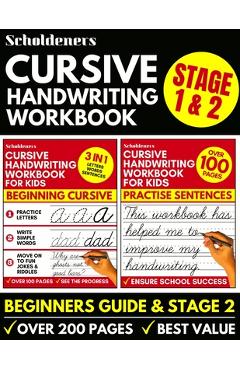 Cursive Handwriting Workbook: 2-in-1 Book Set For Kids (Cursive for Beginners / Cursive Writing Practice Book) - Scholdeners