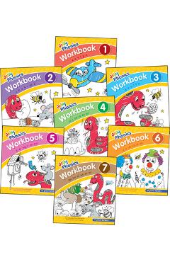 Jolly Phonics Workbooks 1-7: In Print Letters (American English Edition) - Sue Lloyd