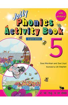 Jolly Phonics Activity Book 5: In Print Letters (American English Edition) - Sara Wernham