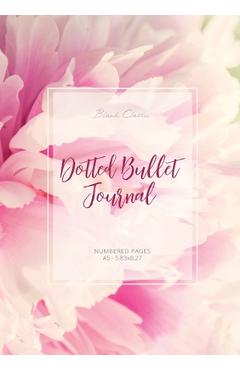 Dotted Bullet Journal: Medium A5 - 5.83X8.27 (Peony Flowers) - Blank Classic