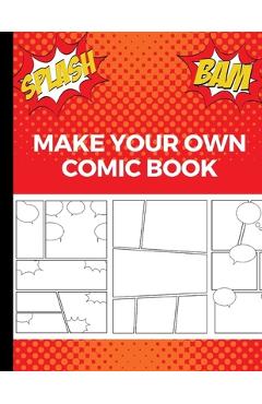 Make Your Own Comic Book: Art and Drawing Comic Strips, Great Gift for Creative Kids - Red - Uncle Amon