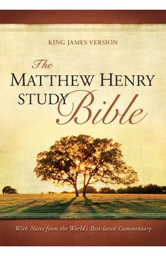 Matthew henry study bible, bonded leather black (bonded leather) - matthew henry