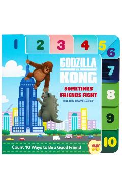 Godzilla vs. Kong: Sometimes Friends Fight: (But They Always Make Up) (Friendship Books for Kids, Kindness Books, Counting Books, Pop Culture Board Bo - Carol Herring