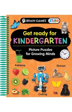 Brain Games Stem - Get Ready for Kindergarten: Picture Puzzles for Growing Minds (Workbook) - Publications International Ltd