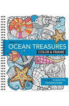 Color & Frame - Ocean Treasures (Adult Coloring Book) - New Seasons