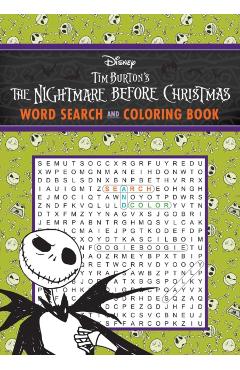 The Nightmare Before Christmas Word Search and Coloring Book - Editors Of Thunder Bay Press