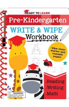 Ready to Learn: Pre-Kindergarten Write and Wipe Workbook: Counting, Shapes, Letter Practice, Letter Tracing, and More! - Editors Of Silver Dolphin Books