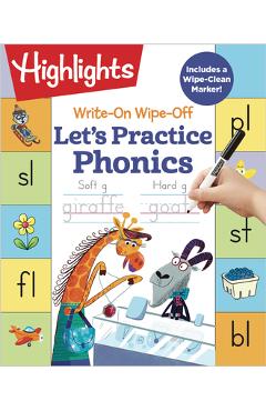 Write-On Wipe-Off Let\'s Practice Phonics - Highlights Learning