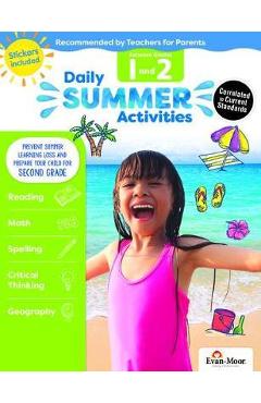 Daily Summer Activities: Moving from 1st Grade to 2nd Grade, Grades 1-2 - Evan-moor Educational Publishers