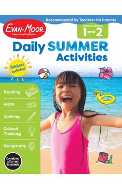 Daily Summer Activities: Moving from 1st Grade to 2nd Grade, Grades 1-2 - Evan-moor Educational Publishers