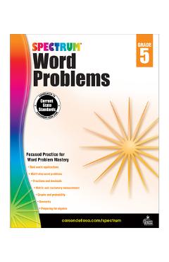 Spectrum Word Problems, Grade 5 - Spectrum
