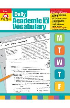 Daily Academic Vocabulary Grade 4 [With Transparencies] - Evan-moor Educational Publishers